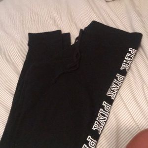 Pink Victoria’s Secret yoga leggings